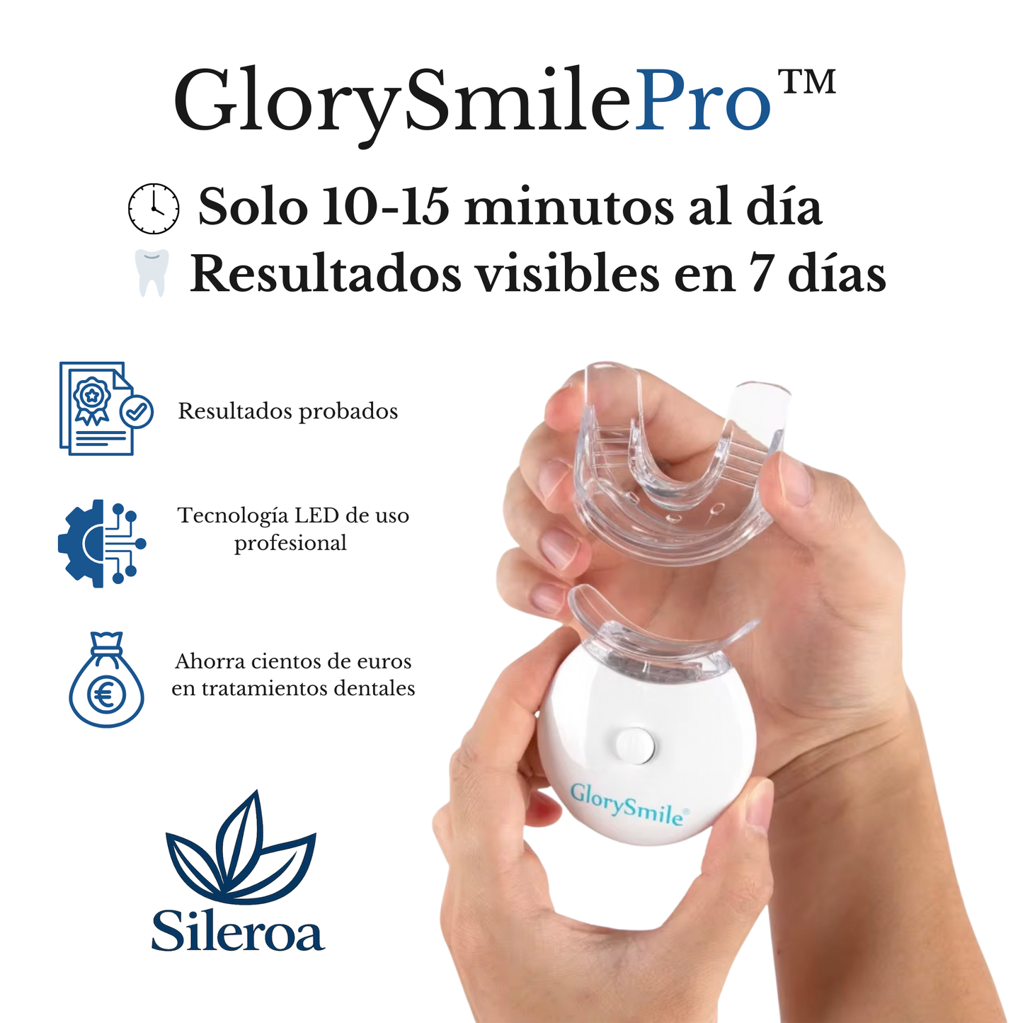 GlorySmilePro™ | Kit de Blanqueamiento Dental LED Profesional