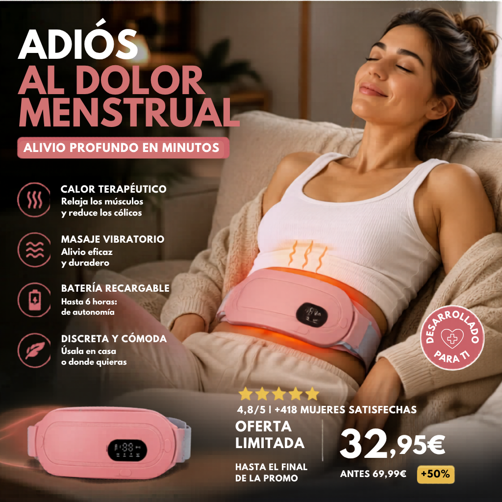 CALMIA™ — Adiós al dolor menstrual.